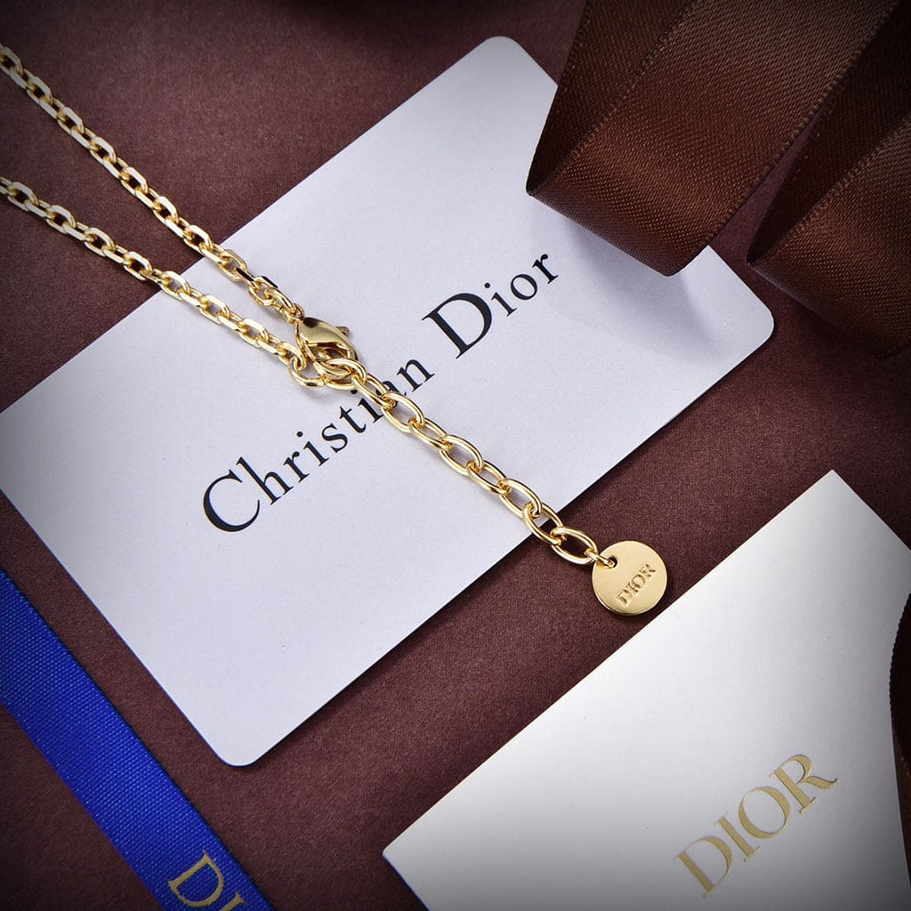 Dior Plan De Paris 18K Gold Necklace