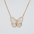 Butterfly Pearl 18K Gold Necklace