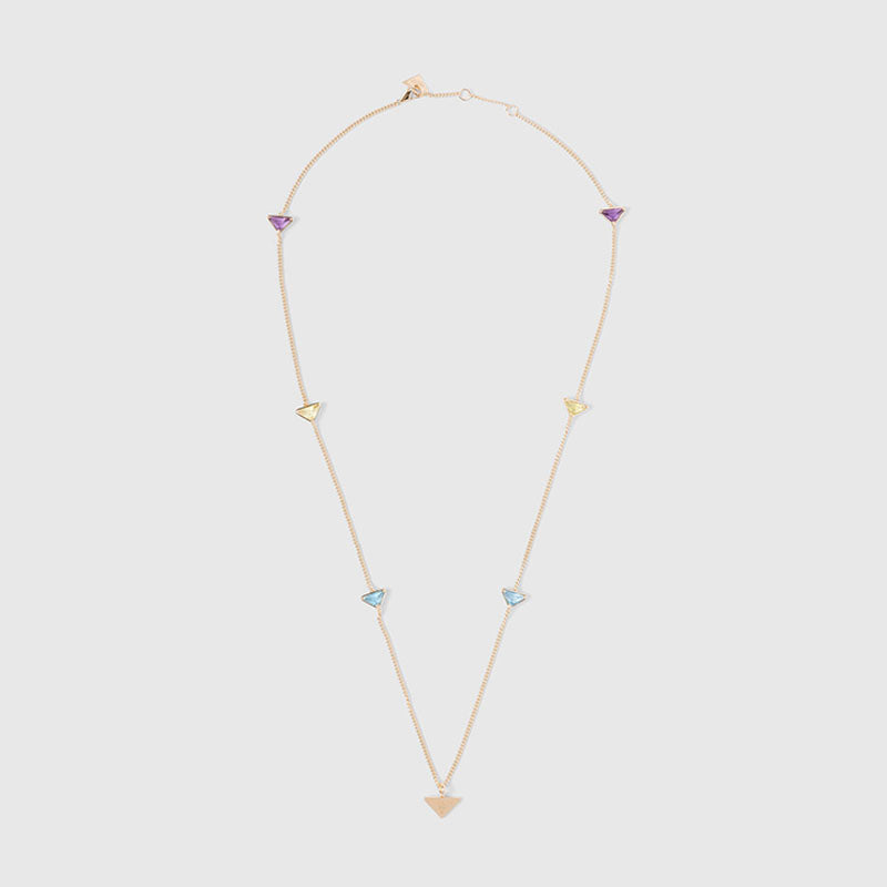 Prada Eternal Gold Semi-Precious Stones 18K Gold Necklace