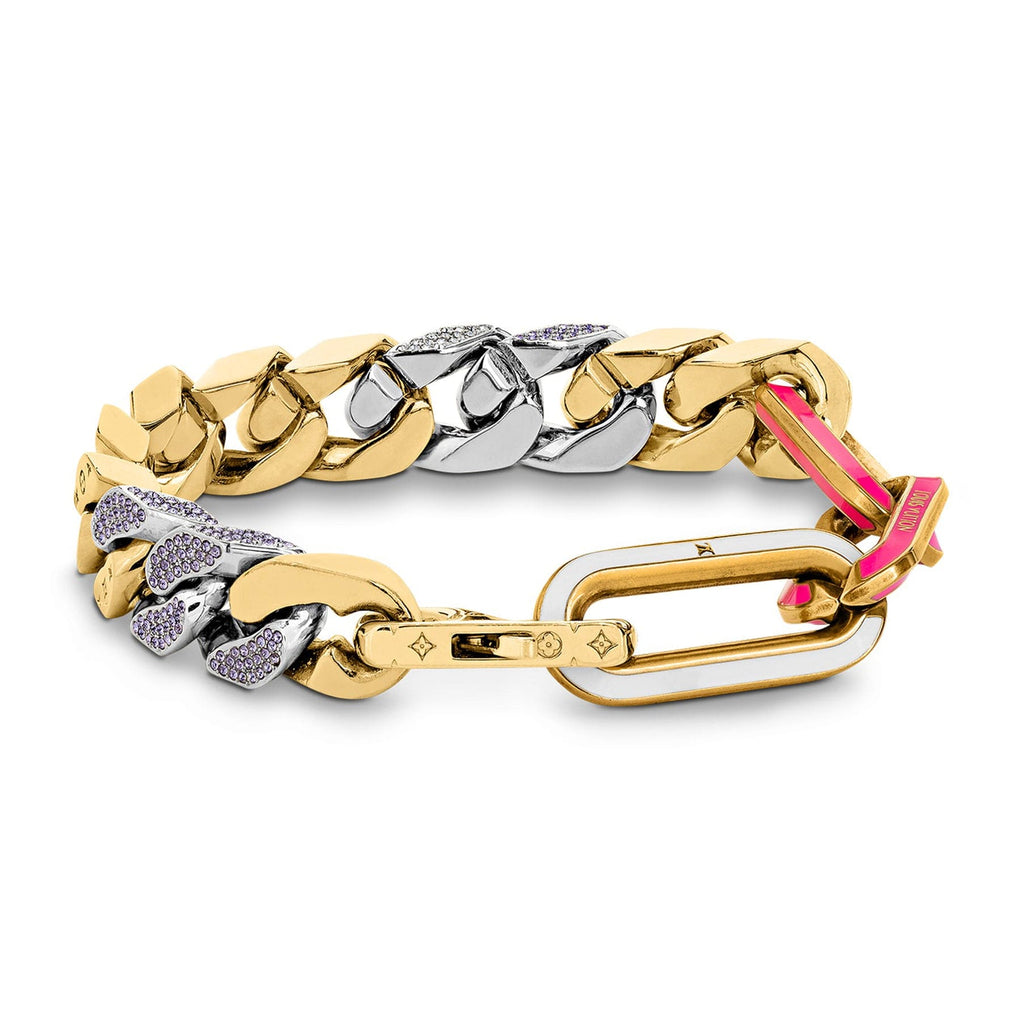 Louis Vuitton Mixed Chains 18K Gold Bracelet