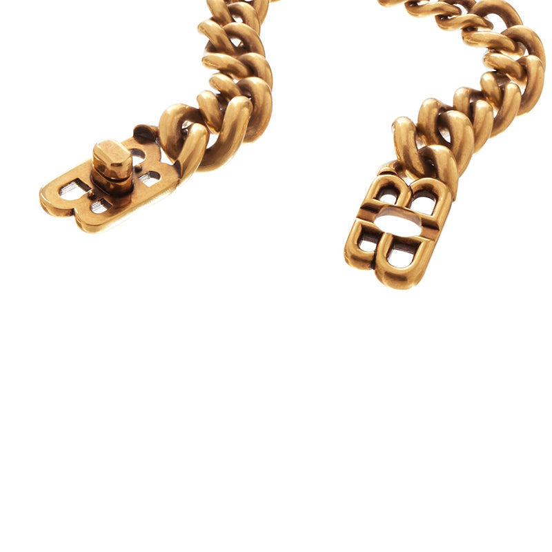 Balenciaga Monaco Chain 18K Gold Necklace