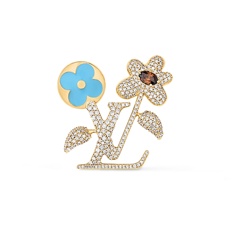 Louis Vuitton Blooming 18K Gold Brooch