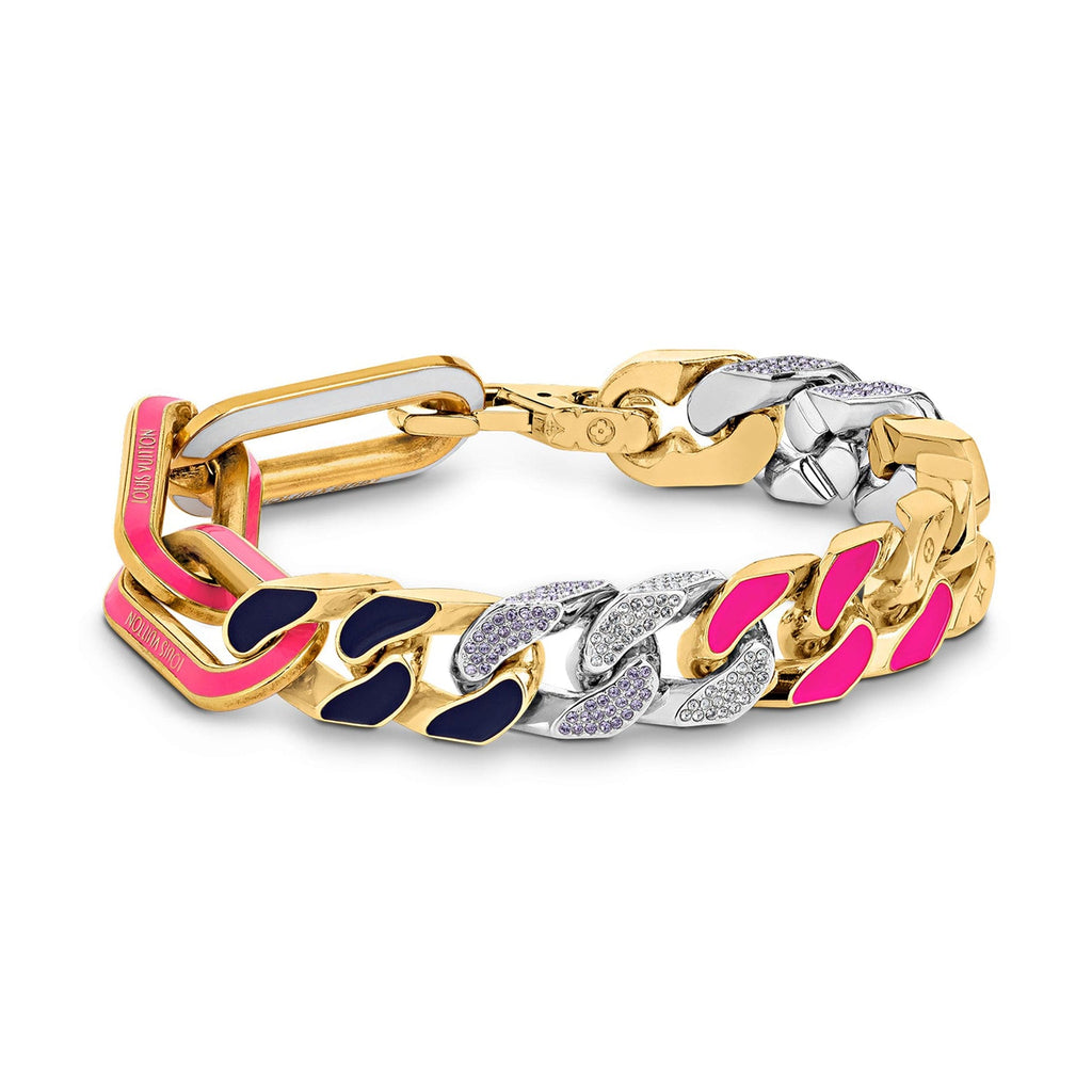 Louis Vuitton Mixed Chains 18K Gold Bracelet