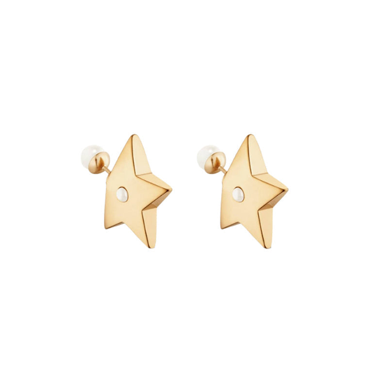 Dior Tribales Star 18K Gold Earrings