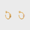Celine Indie Hoops 18K Gold Earrings