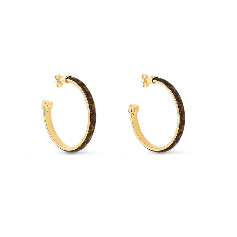 Louis Vuitton Signature 18K Gold Earrings