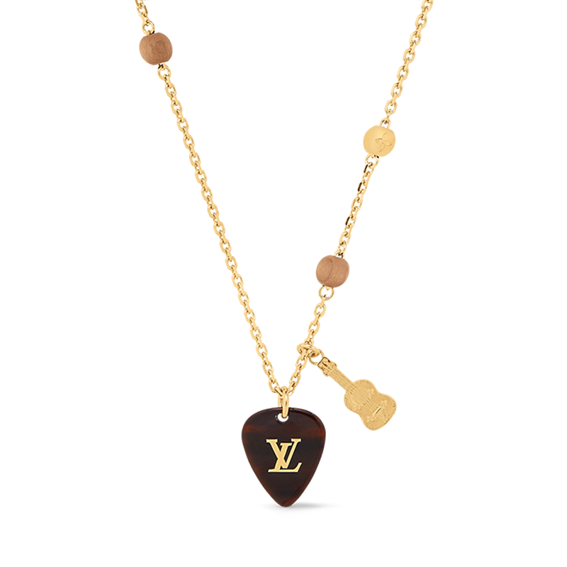 Louis Vuitton Picks Pendant 18K Gold Necklace