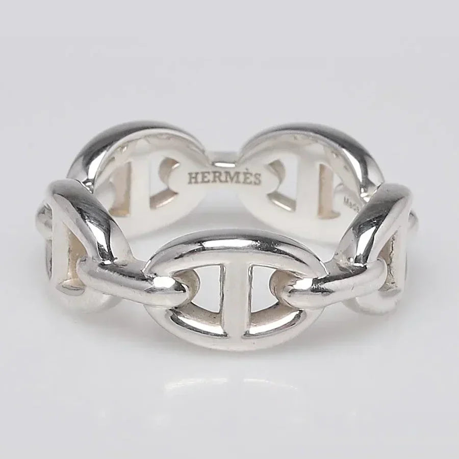 Hermes Chaine D'Ancre Enchainee 18K Gold Ring