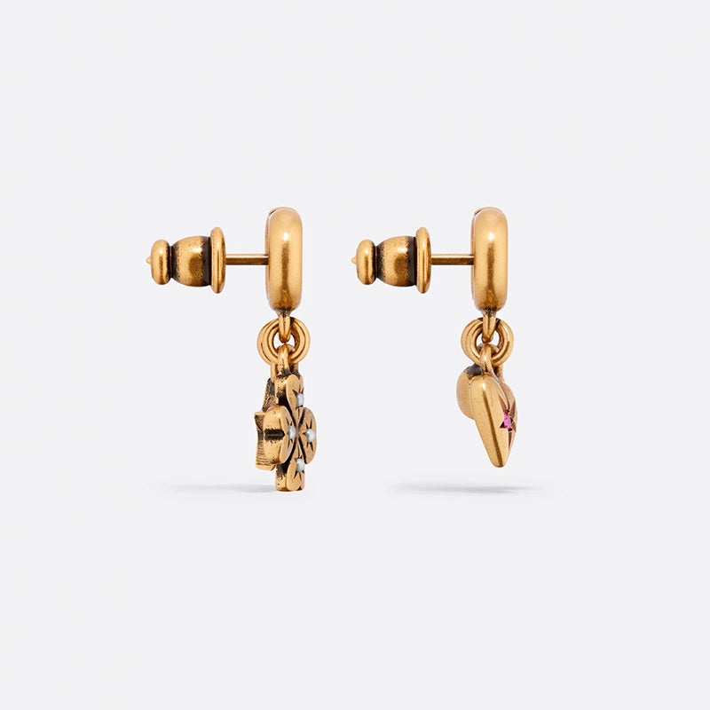 Dior Lucky Charms 18K Gold Earrings