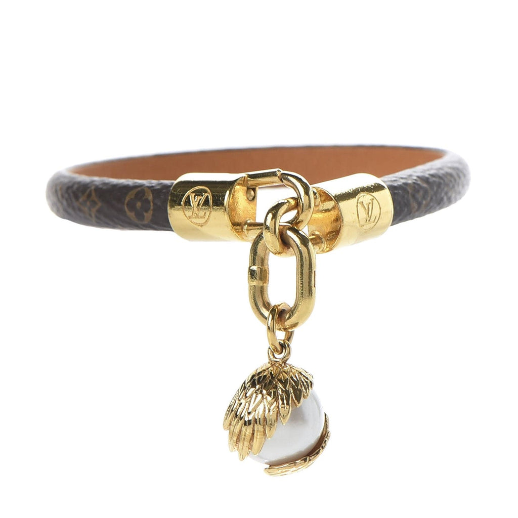 Louis Vuitton Pearl Angels 18K Gold Bracelet