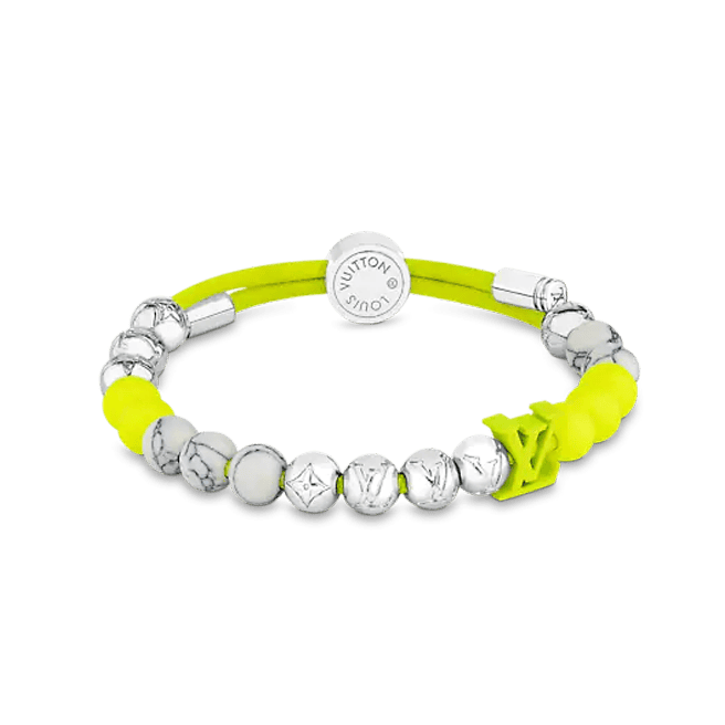 Louis Vuitton Monogram Beads Yellow 18K Gold Bracelet