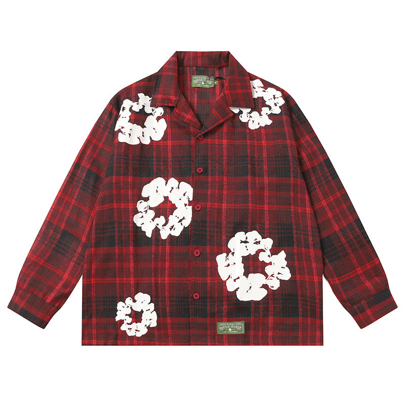 Denim Tears Shirt Kapok Plaid Long sleeve shirt