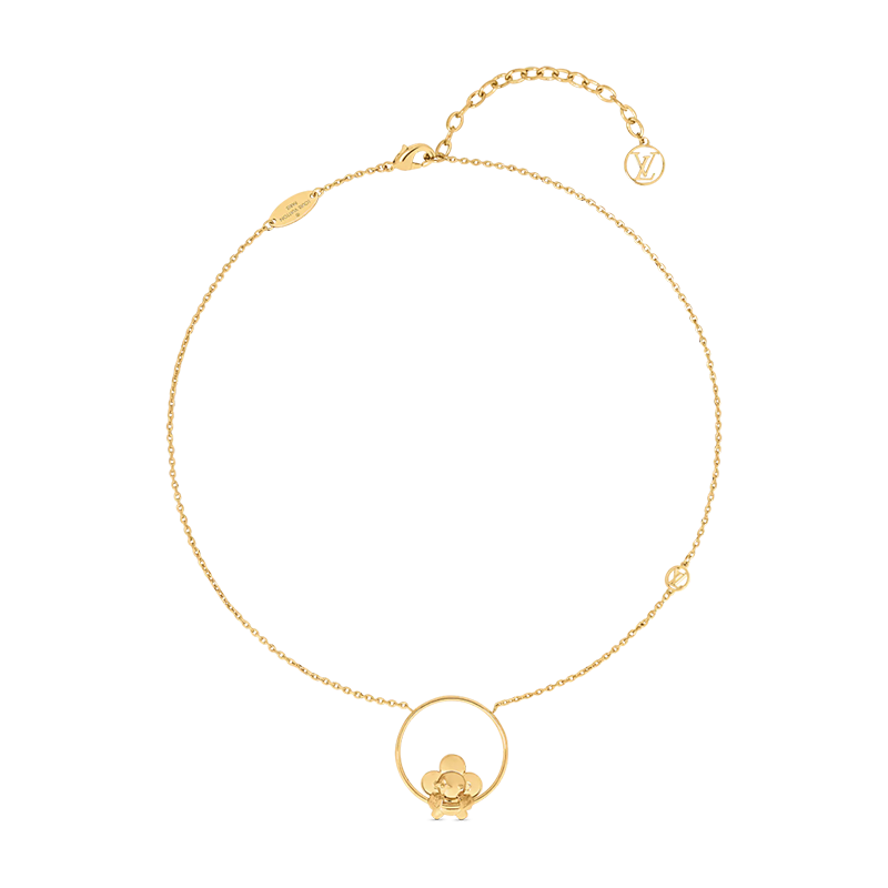 Louis Vuitton Vivienne Swinging 18K Gold Necklace