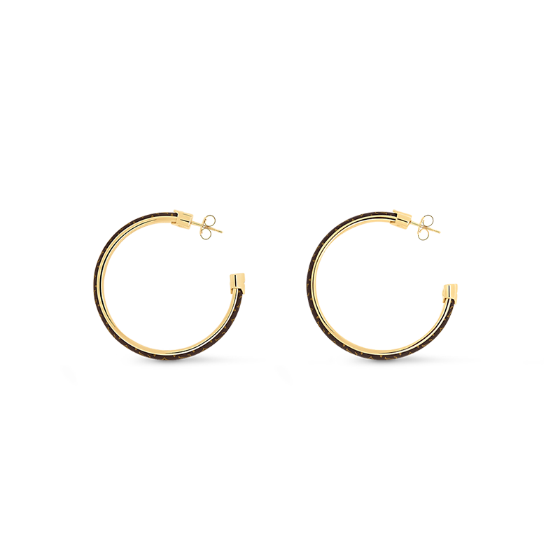 Louis Vuitton Signature 18K Gold Earrings