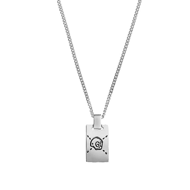 Double Gucci Ghost Pendant Necklace