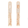 Hermes Kelly Gavroche Full Diamond 18K Gold Earrings