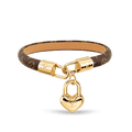 Louis Vuitton Crazy In Lock Charm 18K Gold Bracelet