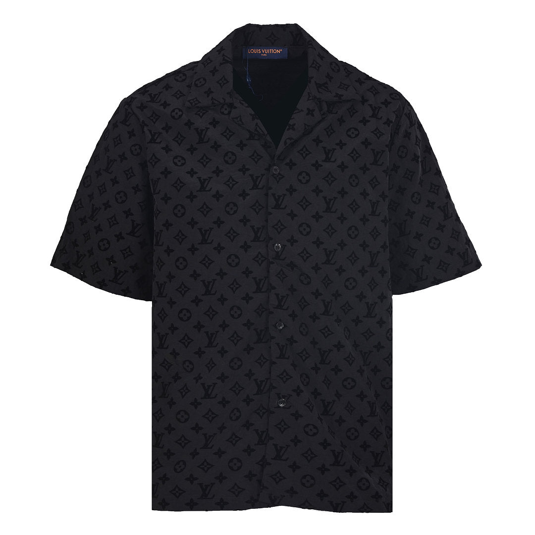 Louis Vuitton Mulberry Silk Short-Sleeve Shirt - product image