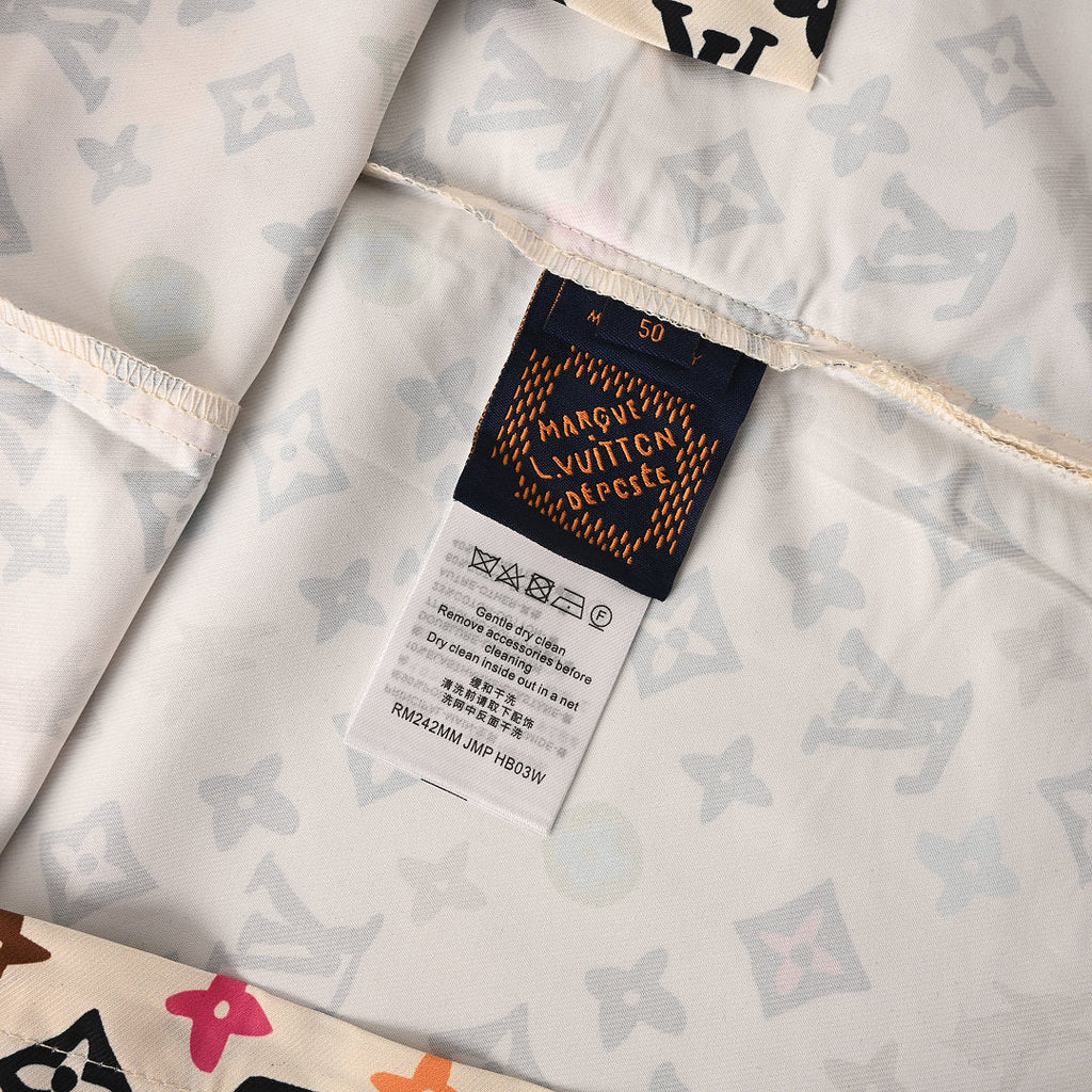 Louis Vuitton Printed Mulberry Silk Short-Sleeve Shirt - product image 5