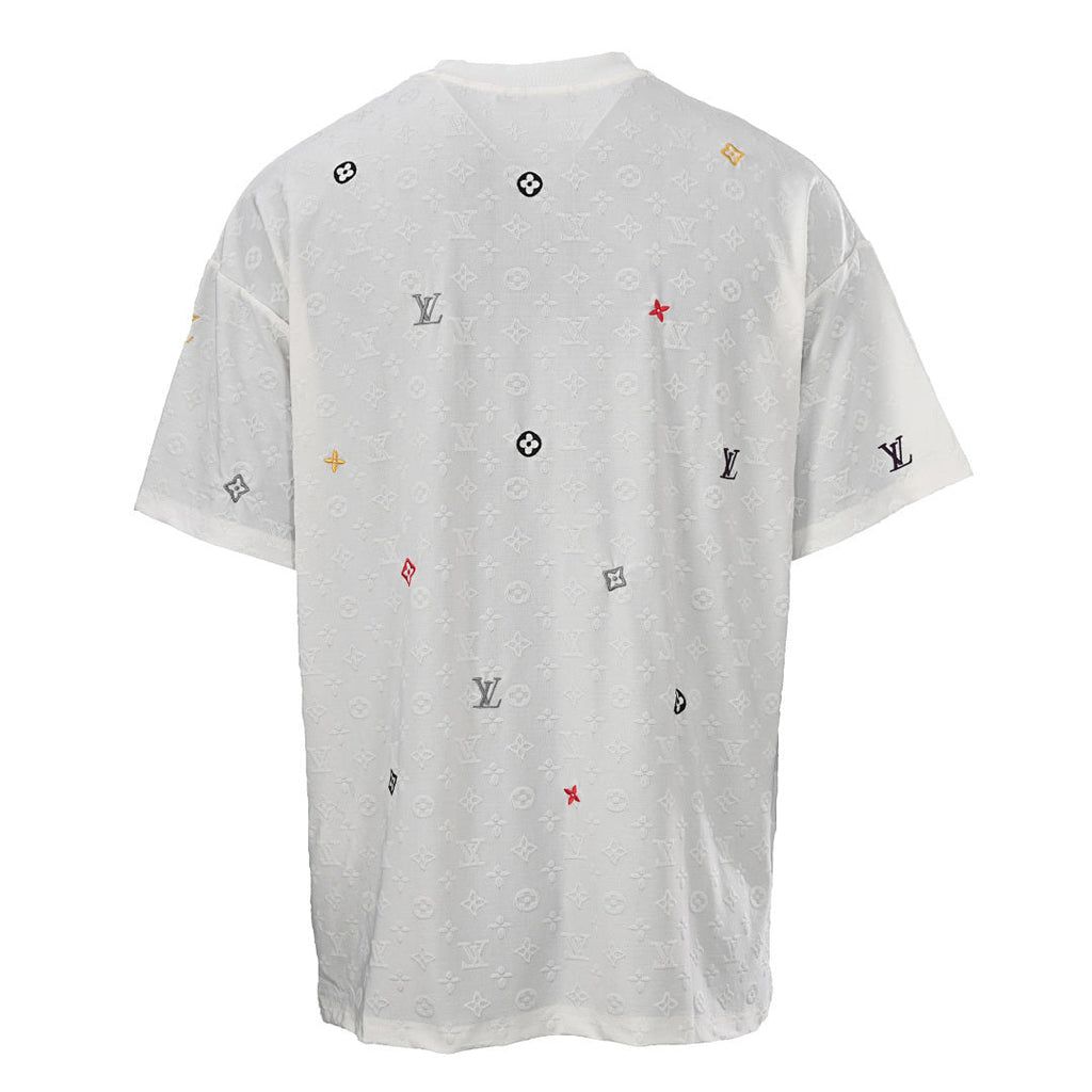 Louis Vuitton All-Over Monogram Short-Sleeve T-Shirt with Embroidered Clover - product image 4