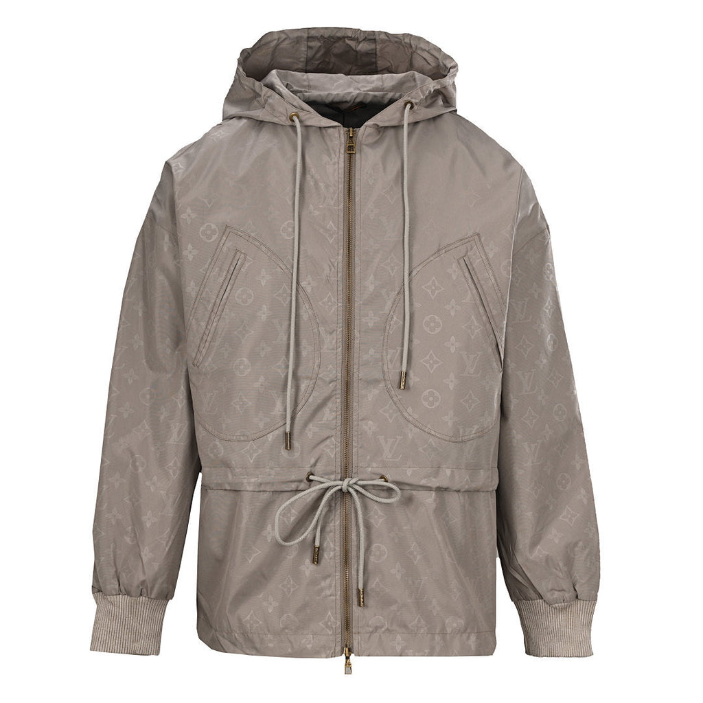 Louis Vuitton Monogram-Print Trench Coat-Style Zip Jacket with Cargo Pockets - product image