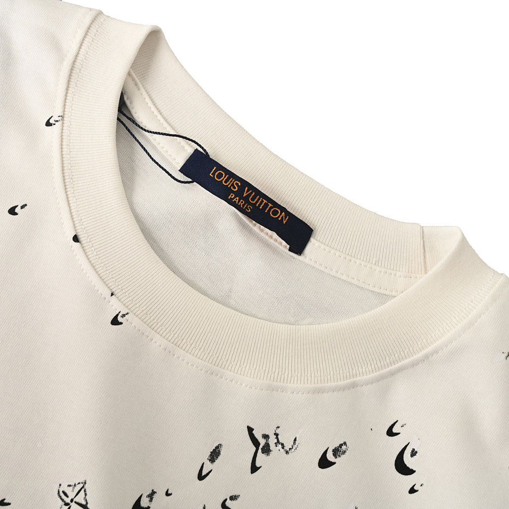 Louis Vuitton Water-Droplet Ink-Splatter Short-Sleeve T-Shirt - product image 3