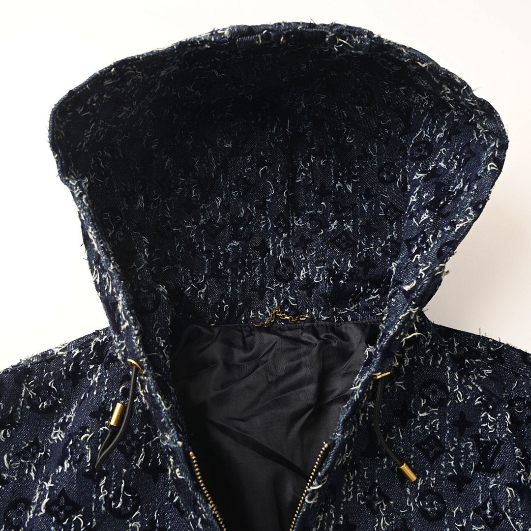 Louis Vuitton 25FW All-Over Flocked Jacquard Denim Jacket - product image 3