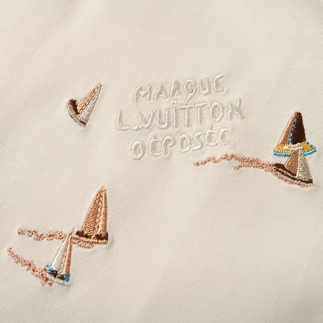 Louis Vuitton Embroidered Sailboat Short-Sleeve T-Shirt - product image 5