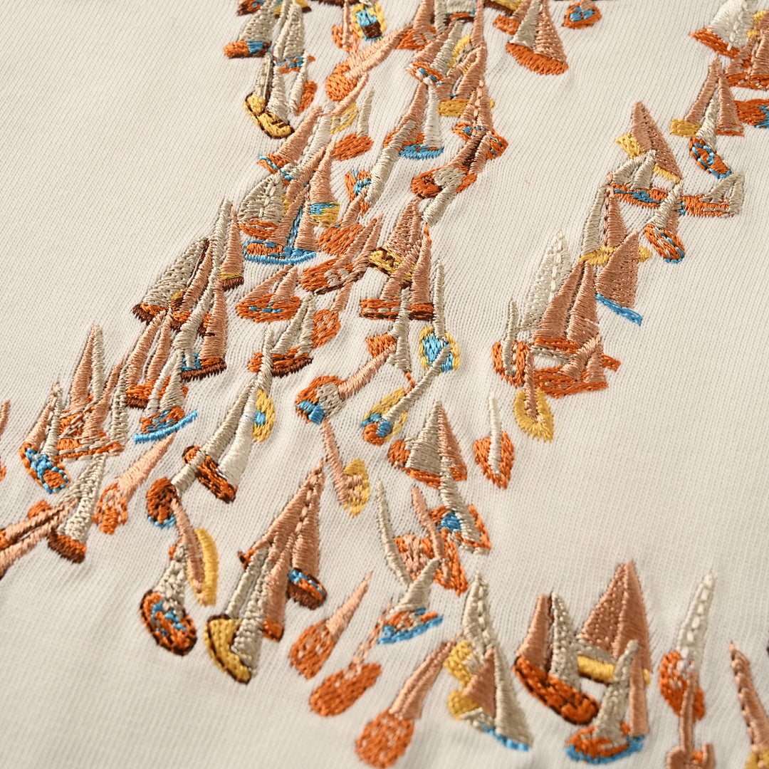 Louis Vuitton Embroidered Sailboat Short-Sleeve T-Shirt - product image 6