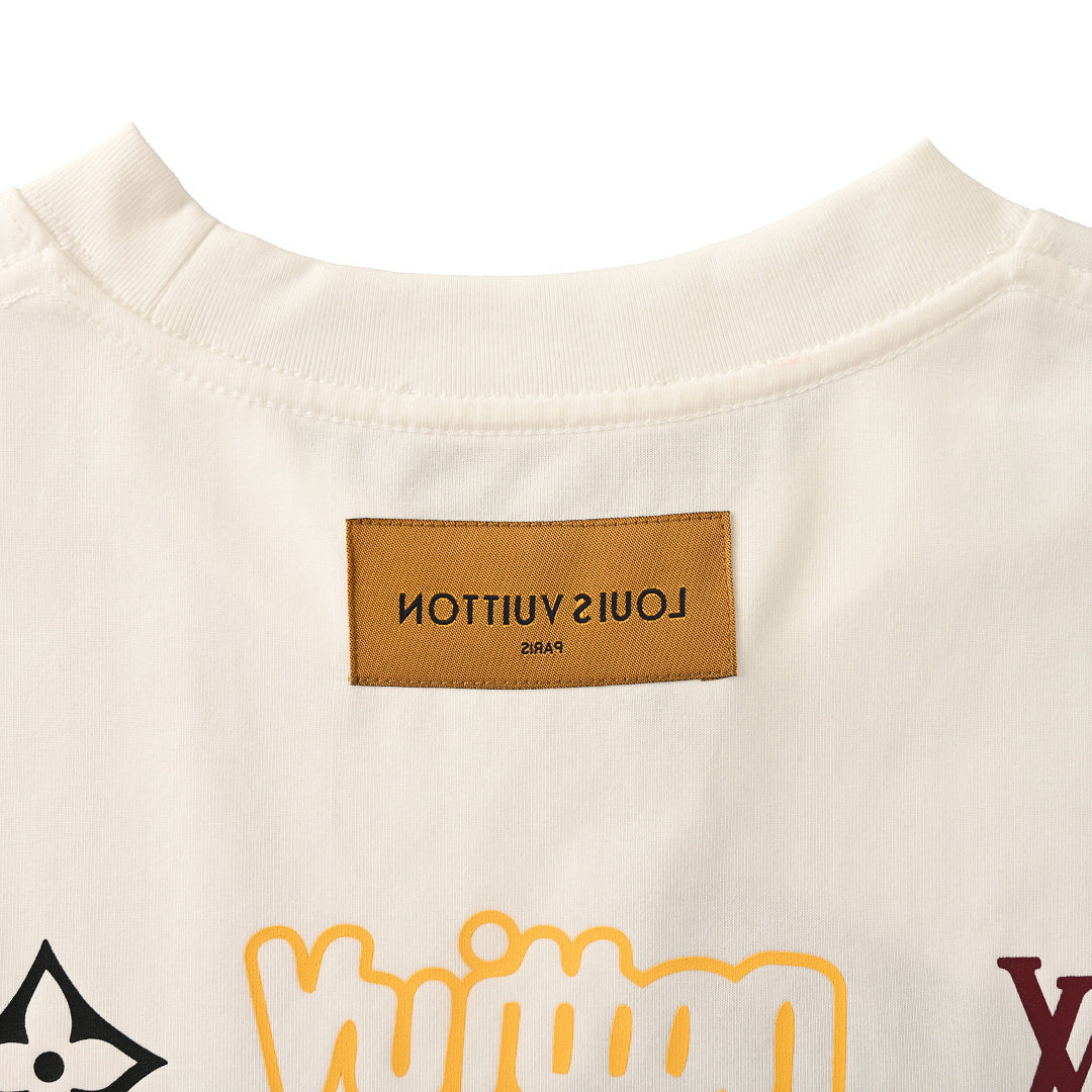 Louis Vuitton Crewneck Short-Sleeve T-Shirt with Front and Back Logo Print - product image 7