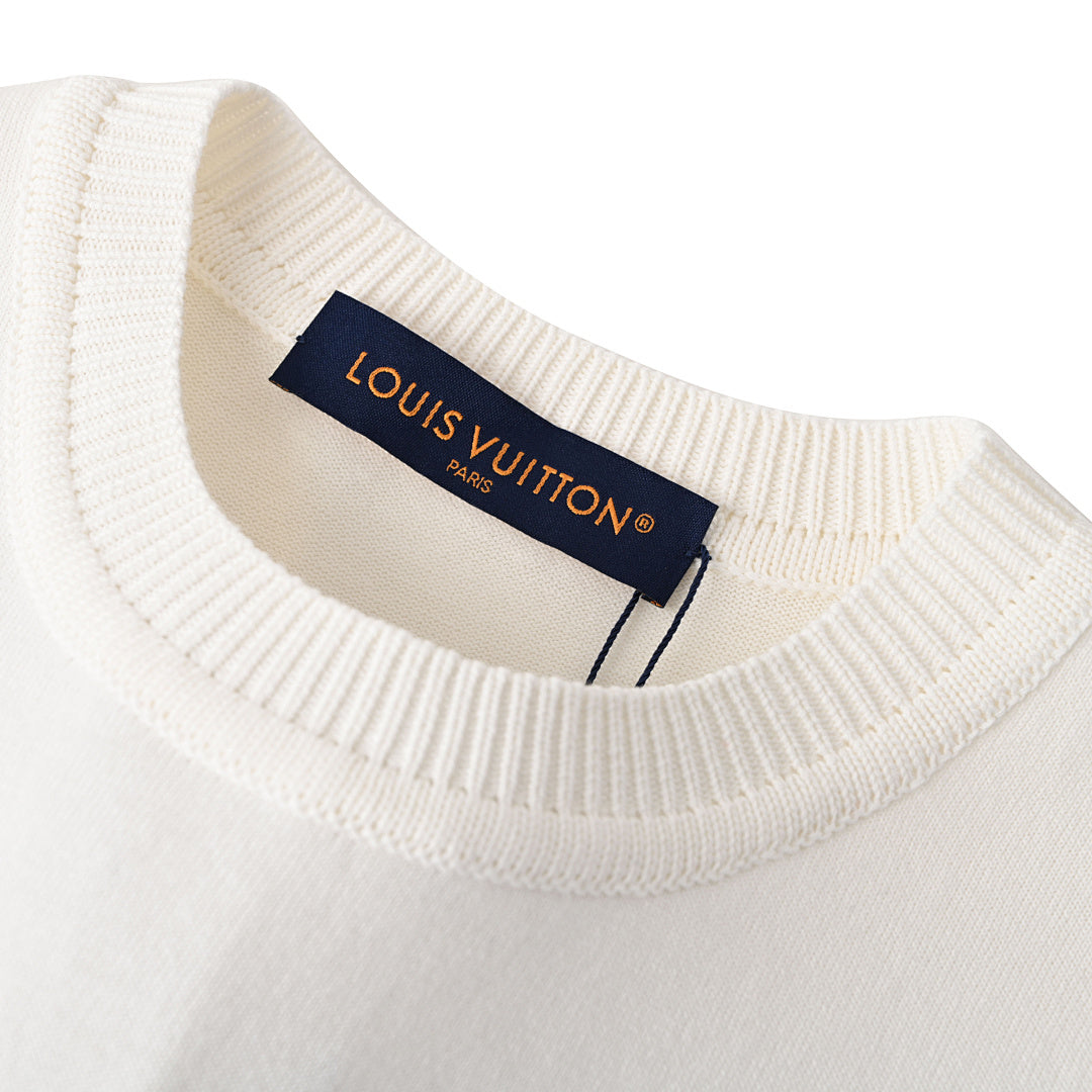 Louis Vuitton Rope-Embroidered Short-Sleeve Knit T-Shirt - product image 4