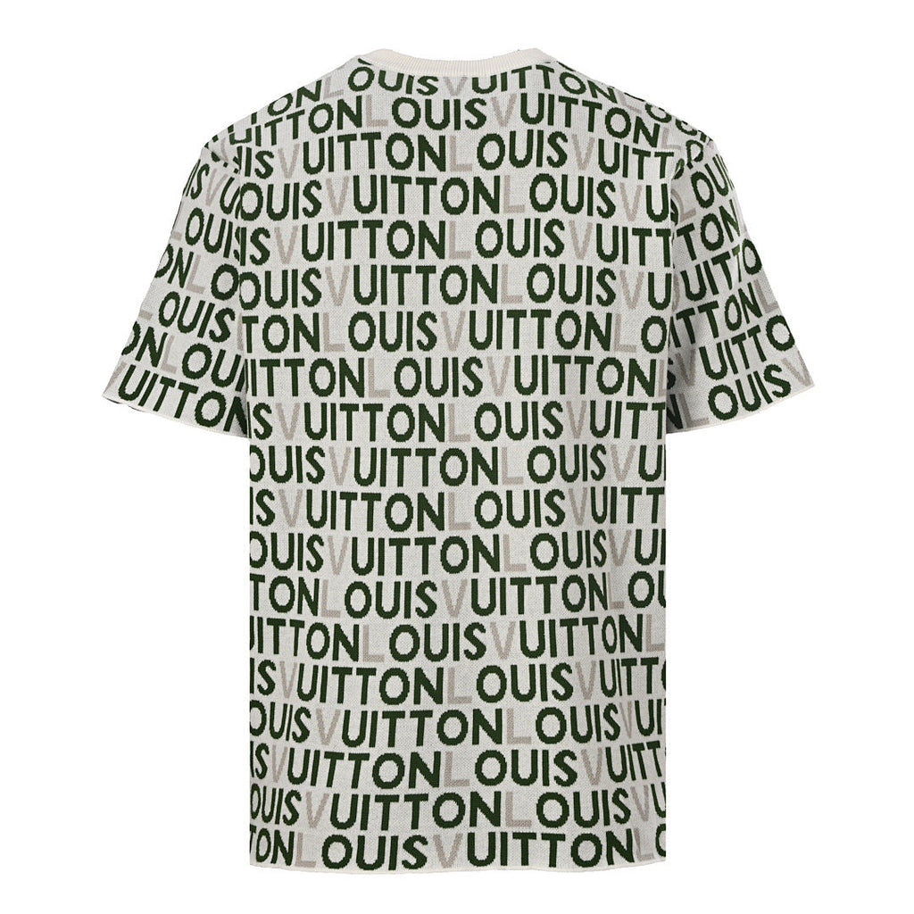 Louis Vuitton "Barrage" Letter Jacquard Knit Short-Sleeve T-Shirt - product image 2