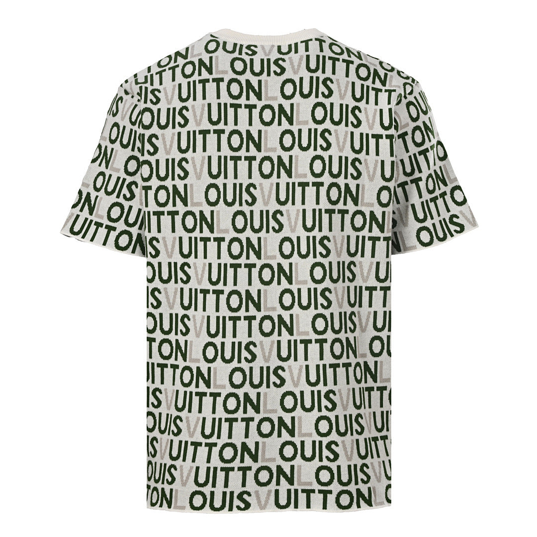 Louis Vuitton "Barrage" Letter Jacquard Knit Short-Sleeve T-Shirt - product image 2