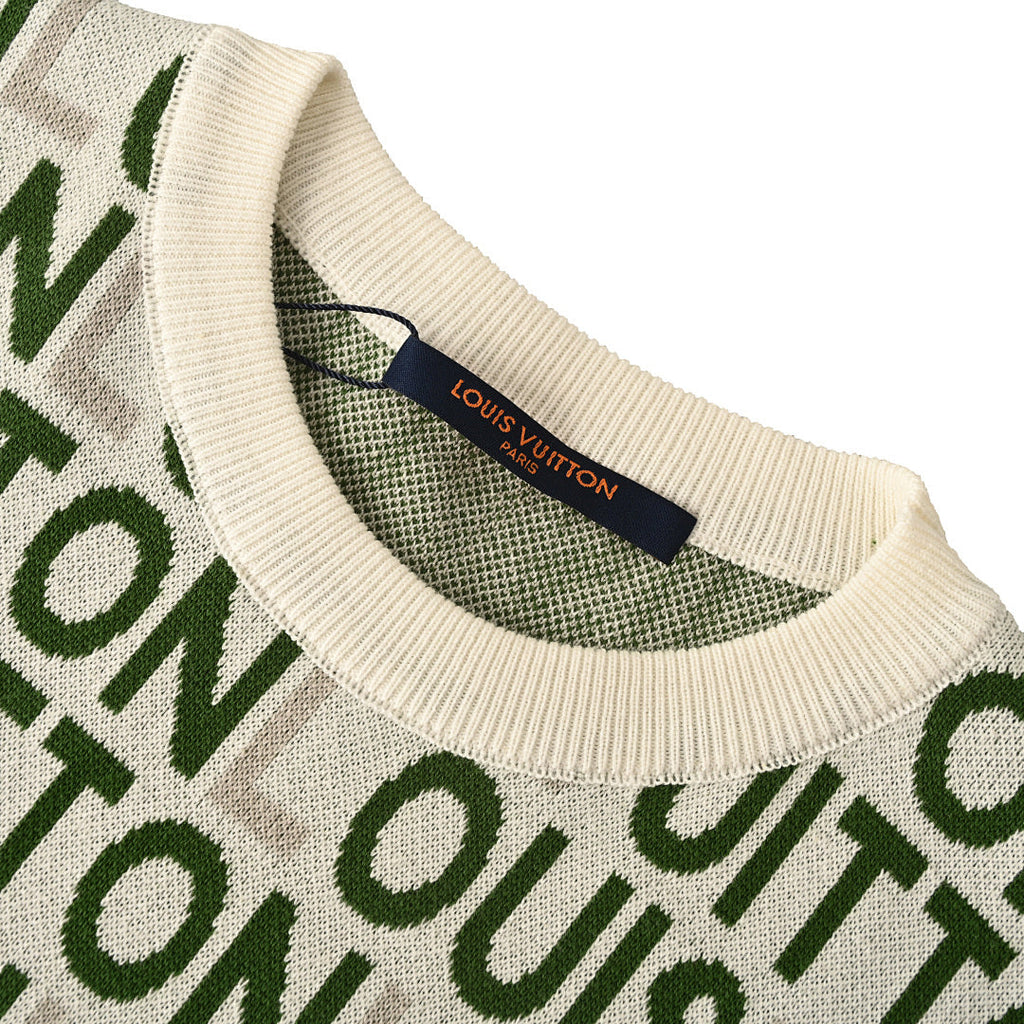 Louis Vuitton "Barrage" Letter Jacquard Knit Short-Sleeve T-Shirt - product image 3