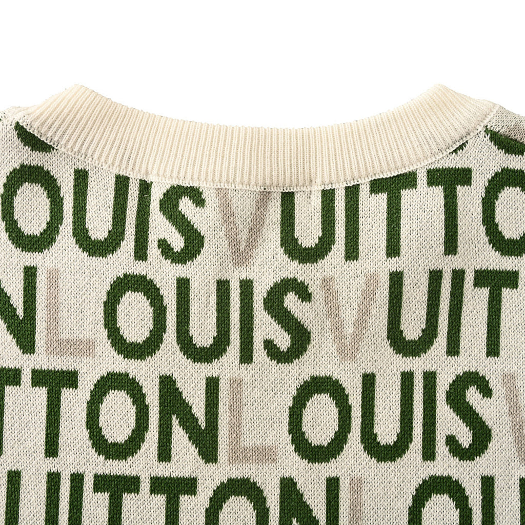 Louis Vuitton "Barrage" Letter Jacquard Knit Short-Sleeve T-Shirt - product image 4