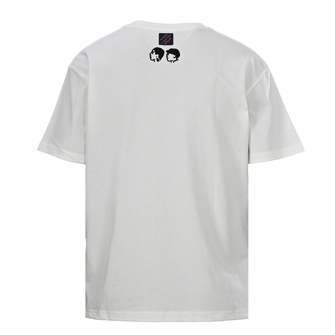 Louis Vuitton Heart-Flocked Print Short-Sleeve T-Shirt - product image 2