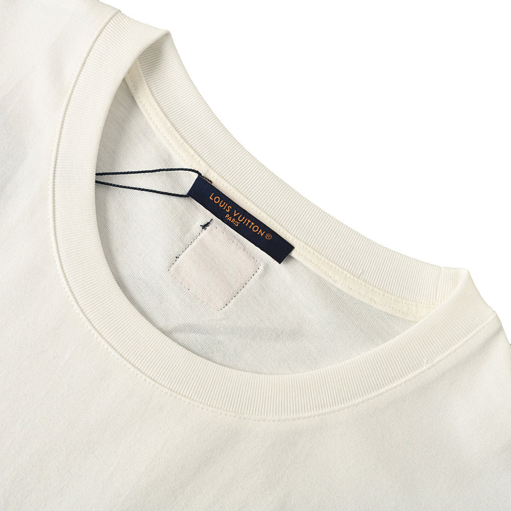 Louis Vuitton Heart-Flocked Print Short-Sleeve T-Shirt - product image 3
