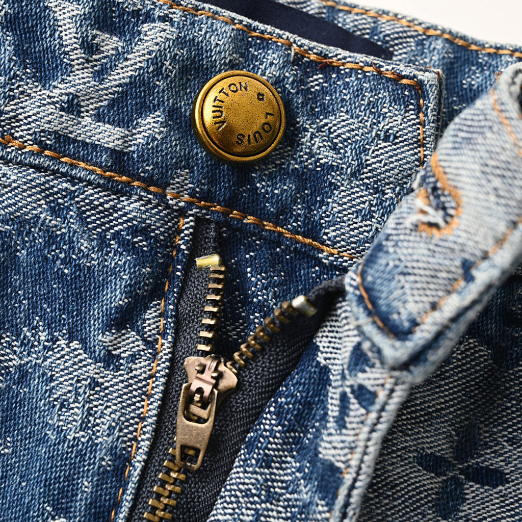 Louis Vuitton LV Detail Straight-Leg Denim Trousers - product image 4