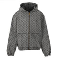 Louis Vuitton All-Over Monogram Jacquard Zip-Up Hooded Denim Jacket - product image