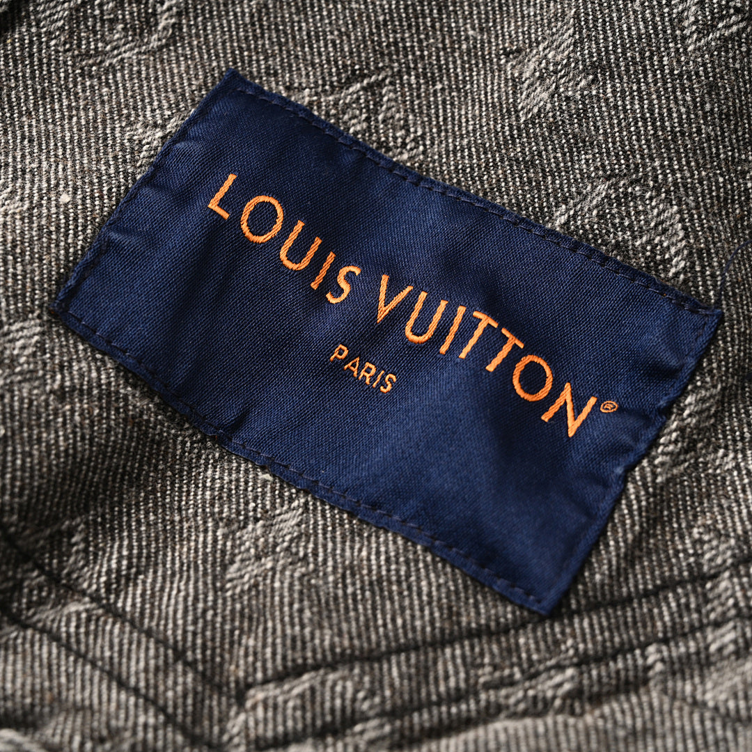 Louis Vuitton All-Over Monogram Jacquard Zip-Up Hooded Denim Jacket - product image 6