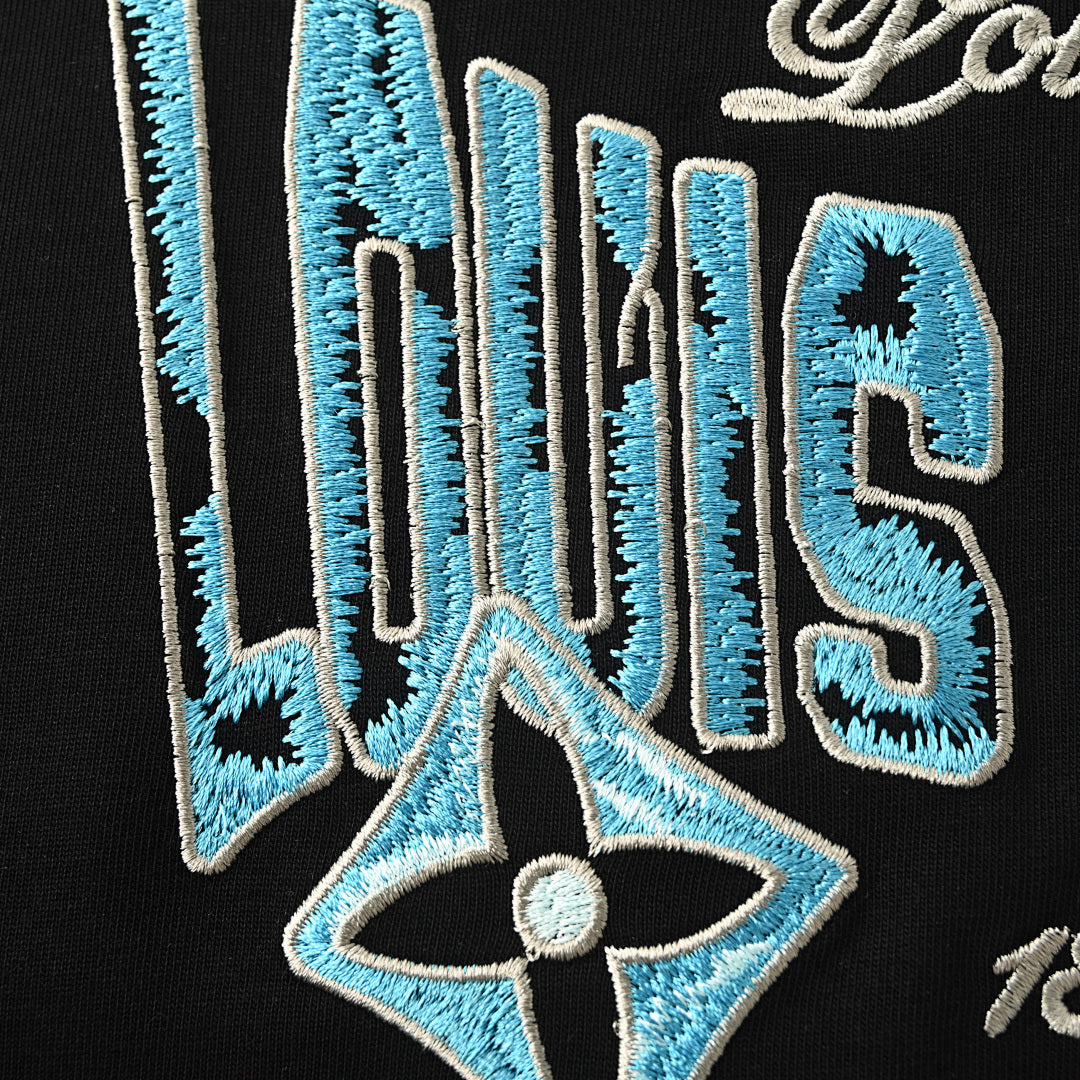 Louis Vuitton Short-Sleeve T-Shirt with Front and Back Lettering and Monogram - product image 5