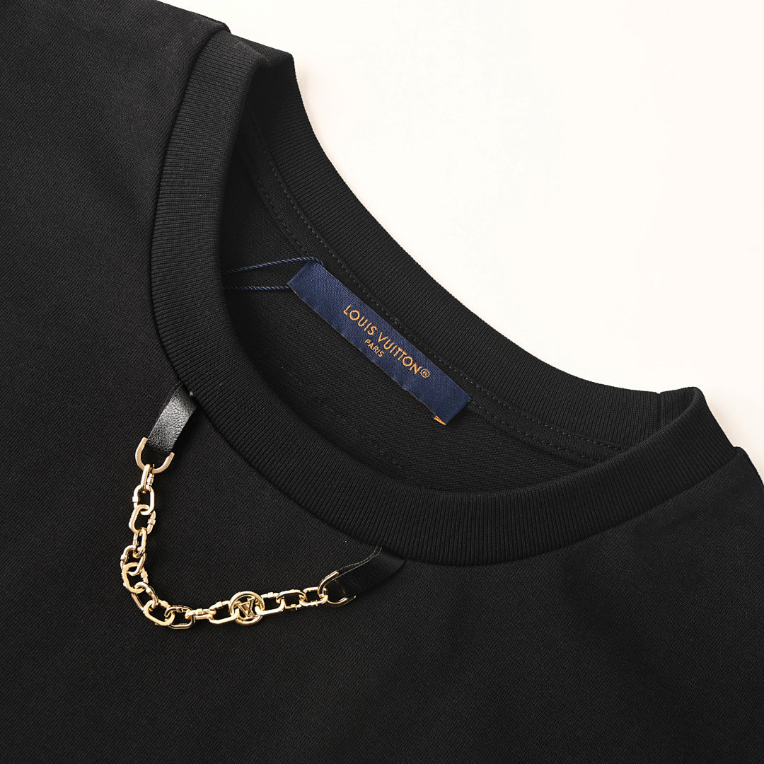 Louis Vuitton Chain-Detail Denim Pocket Short-Sleeve T-Shirt - product image 4