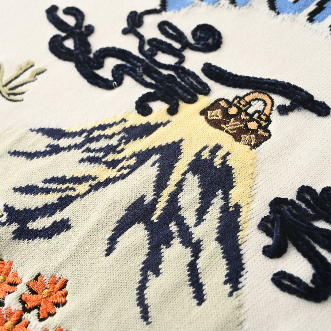 Louis Vuitton x Nigo Collaboration Embroidered Knit T-Shirt - product image 4