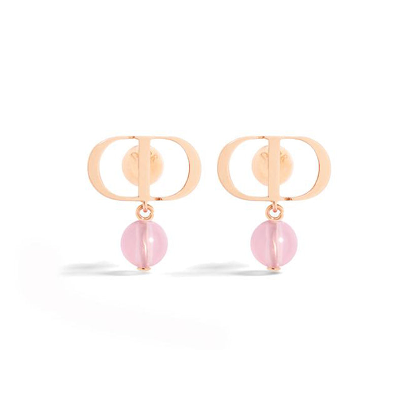 Dior Petit Pink 18K Gold Earrings
