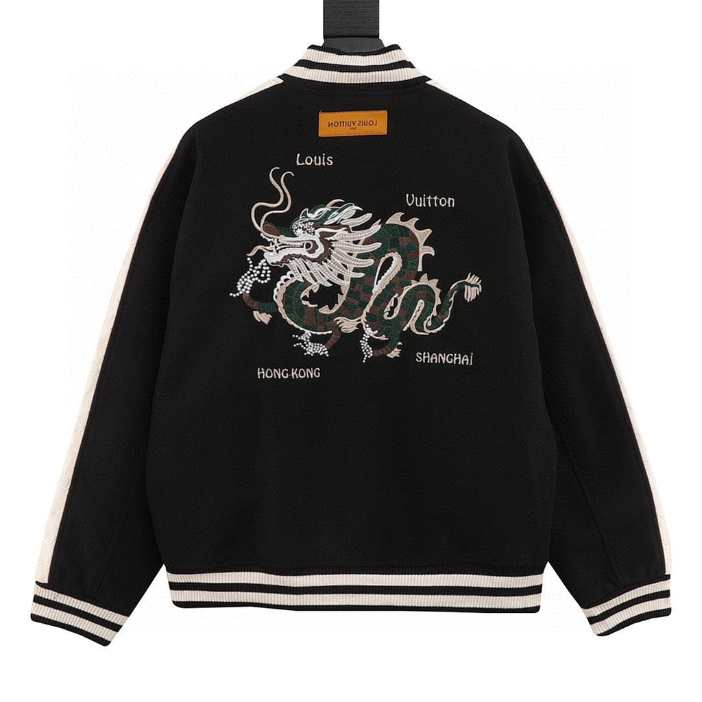 Louis Vuitton Chinese Dragon Embroidered & Paneled Baseball Jacket - product image 2