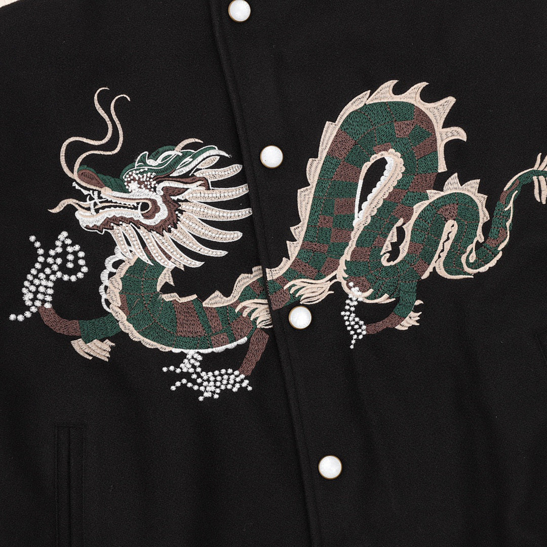 Louis Vuitton Chinese Dragon Embroidered & Paneled Baseball Jacket - product image 4