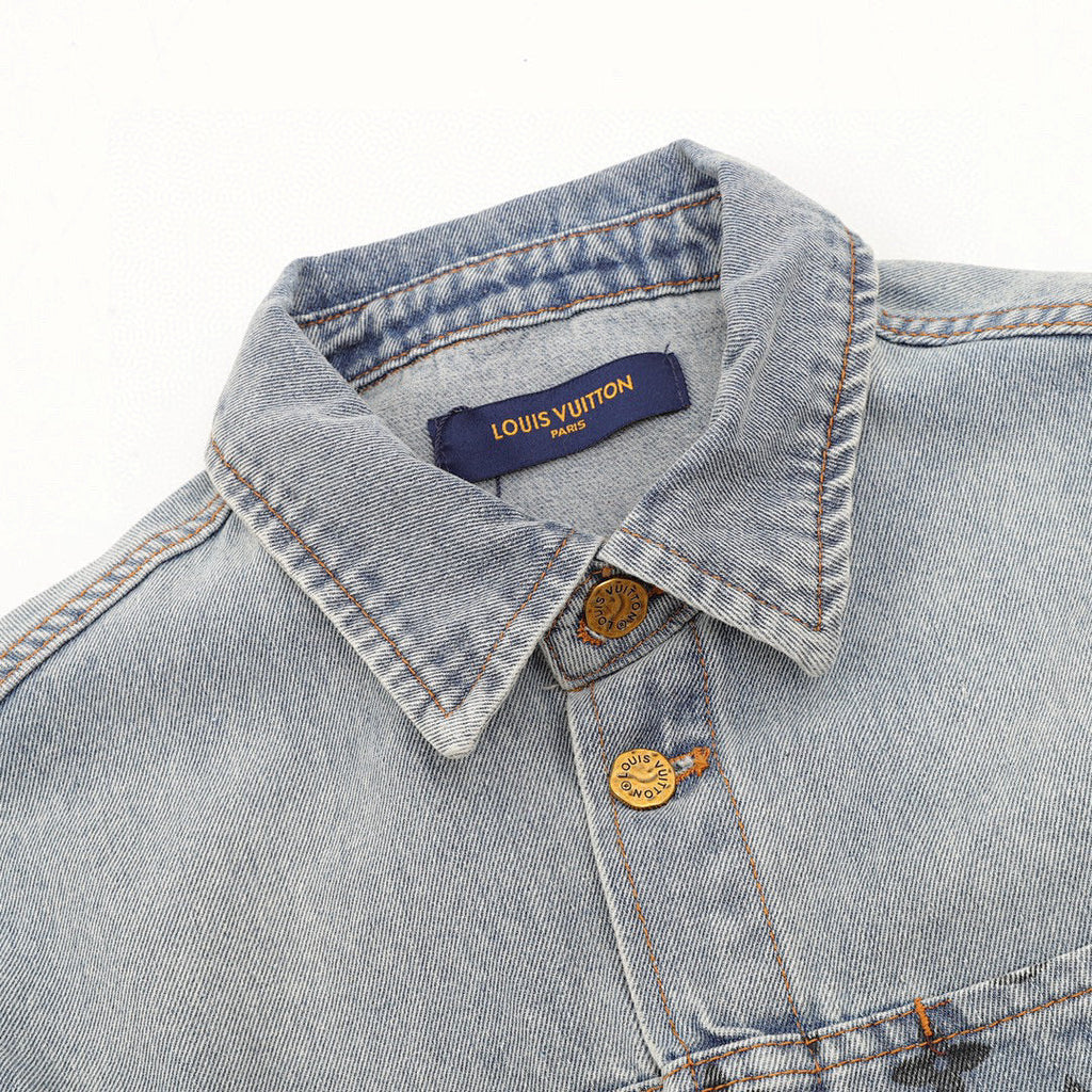 Louis Vuitton Monogram Denim Patchwork Long-Sleeve Jacket - product image 3