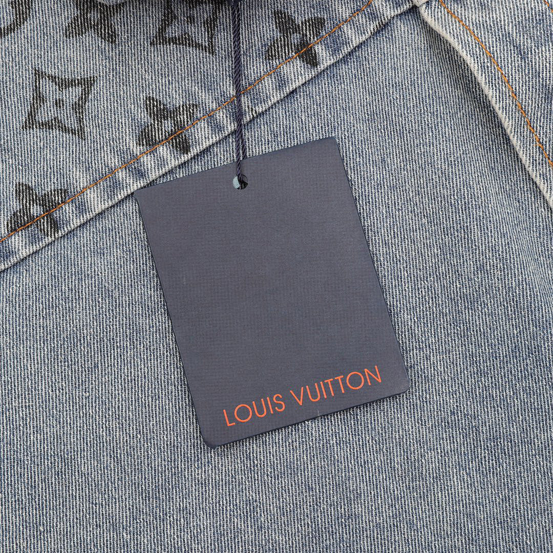 Louis Vuitton Monogram Denim Patchwork Long-Sleeve Jacket - product image 5