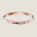 Hermes Kelly Small Model Diamond 18K Gold Bracelet