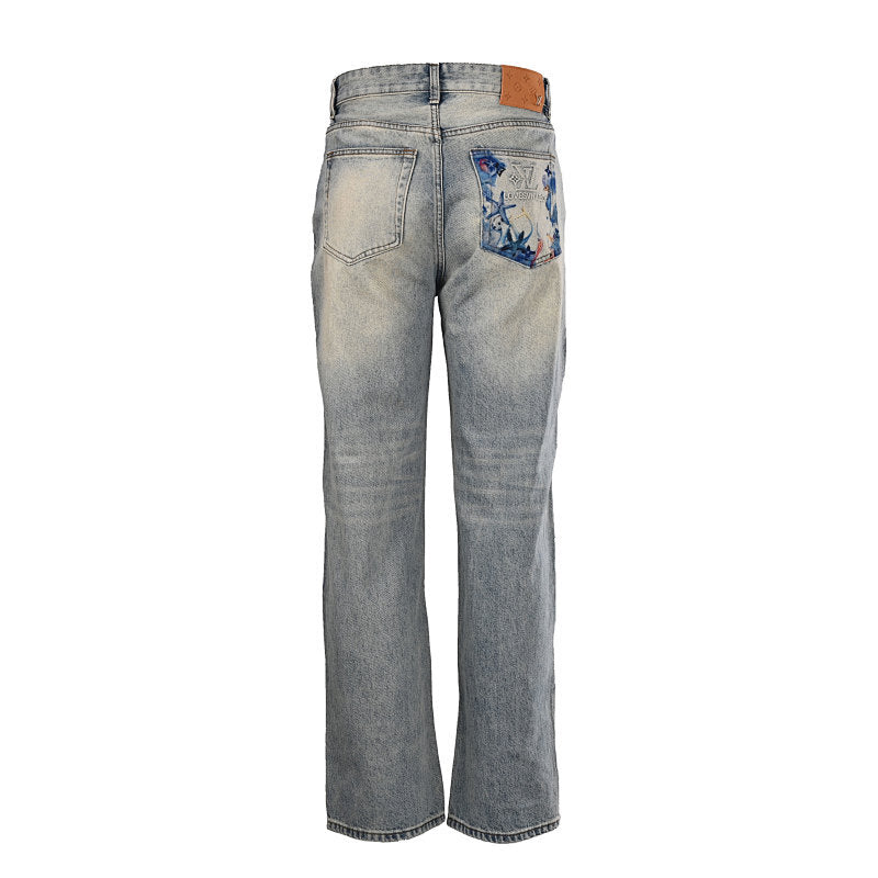 Louis Vuitton LV Detail Straight-Leg Denim Jeans - product image 5